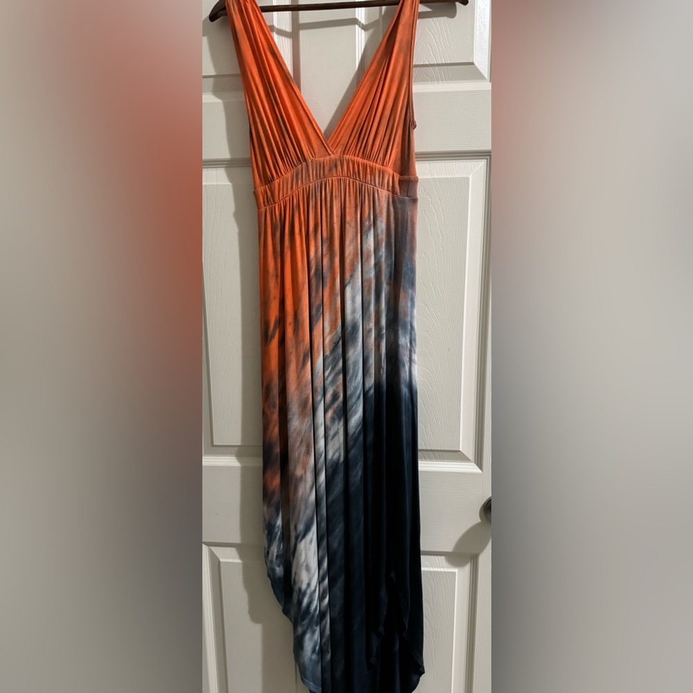 Tie dye maxi dress